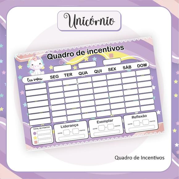 Arquivo Digital Combo Escolar 2023 Unicórnio