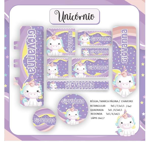 Arquivo Digital Combo Escolar 2023 Unicórnio