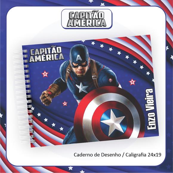 Arquivo Digital Combo Escolar Capitão América