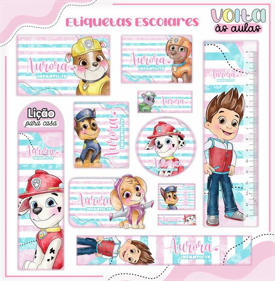 Arquivo Digital Combo Escolar Patrulha Canina