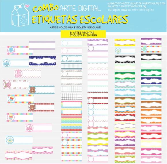 Arquivo Digital Etiqueta Escolar