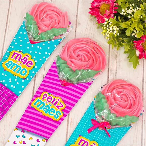 Arquivo Digital Envelope Suspiro Flor Dia das Mães