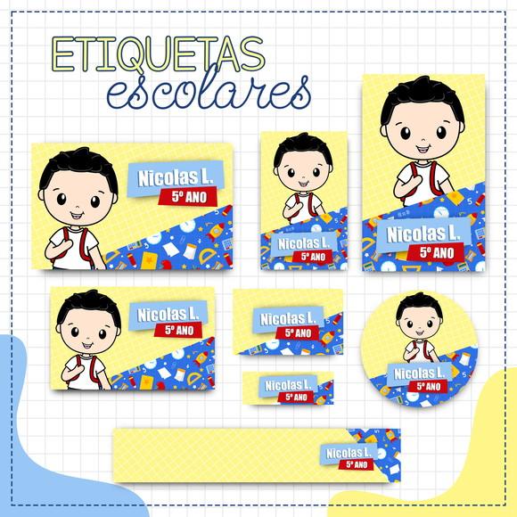 Arquivo Digital Etiqueta Escolar