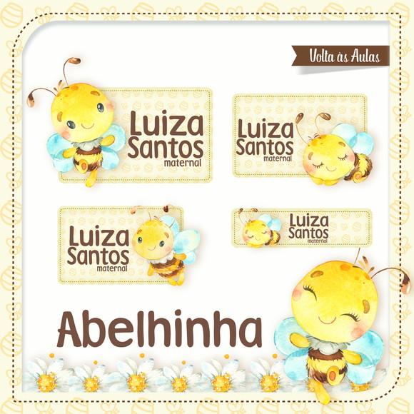Arquivo Digital Etiqueta Escolar Abelhinha