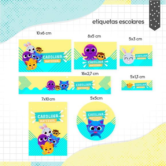 Arquivo Digital Etiqueta Escolar Bolofofo