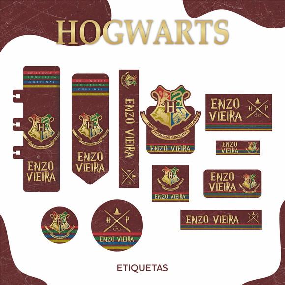 Arquivo Digital Etiqueta Escolar Hogwarts