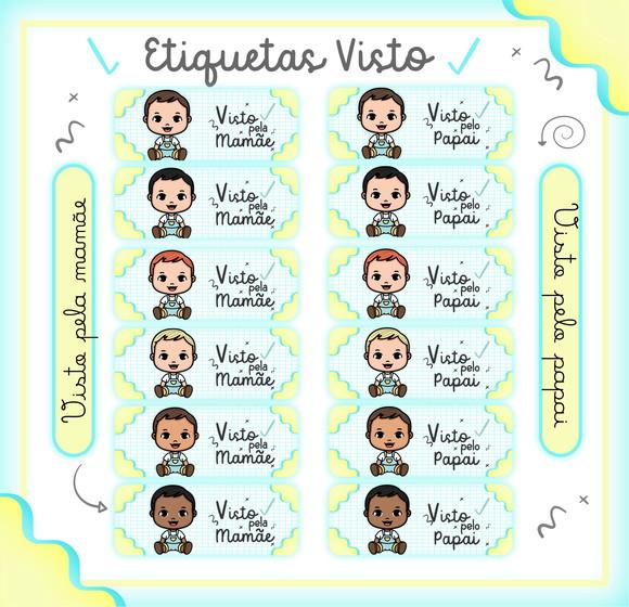 Arquivo Digital Etiqueta Visto Mamãe e Papai