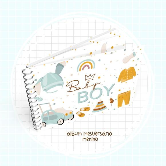 ARQUIVO DIGITAL LIVRO MESVERSÁRIO BEBE MENINO