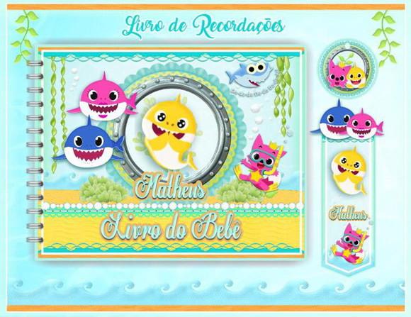 ARQUIVO DIGITAL LIVRO RECORDAÇÕES BEBE BABY SHARK