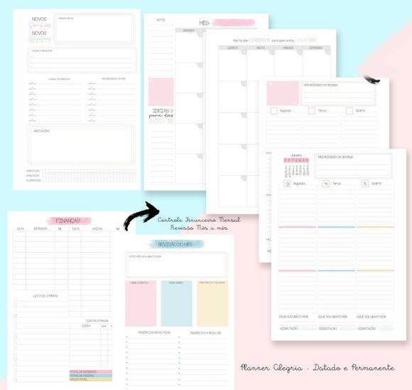 Arquivo Digital Planner Alegria 2022
