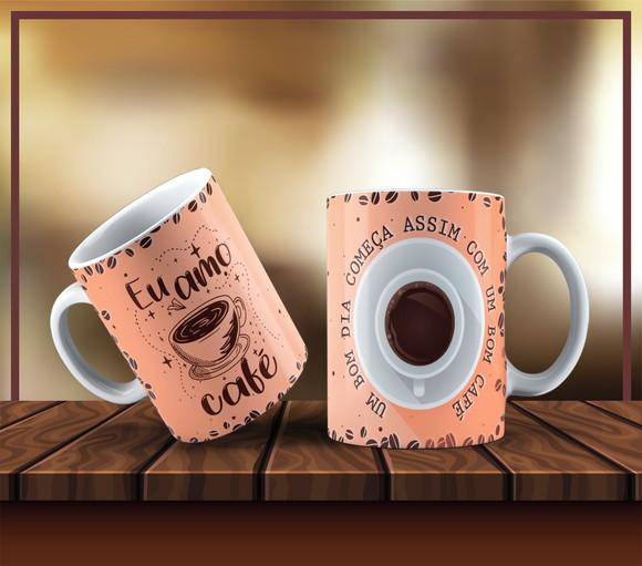 Arquivo Digital Sublimação Caneca Café