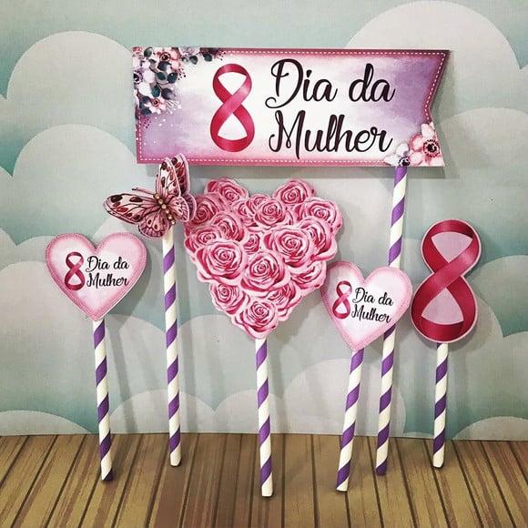 Arquivo Digital Topo de Bolo Dia das Mulheres