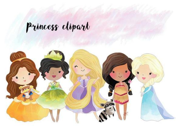 Kit Digital Princesas Cute