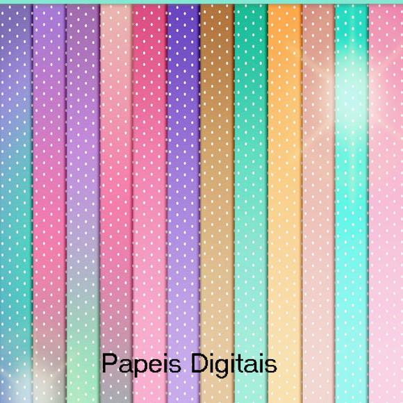 Kit Digital Papéis Fundo do Mar