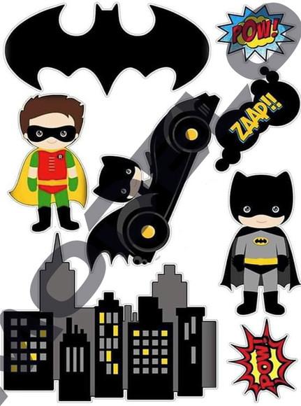 Topo de Bolo Digital Batman
