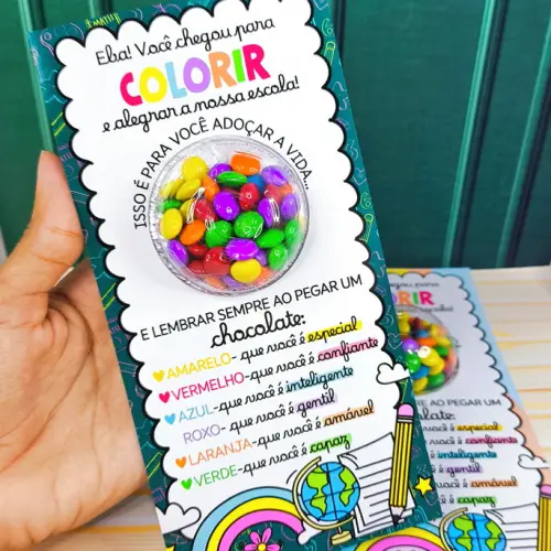 Arquivo Digital Cartão Blister Volta as Aulas