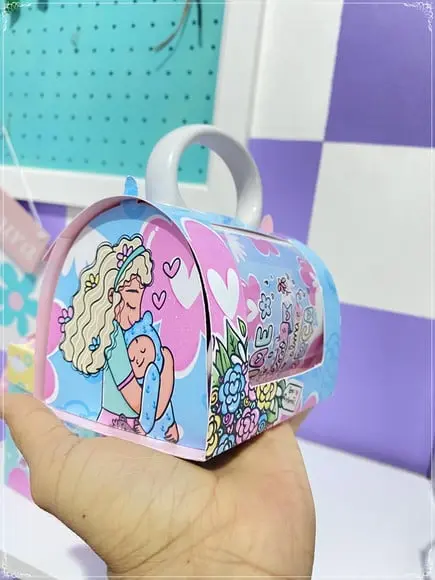 Arquivo Corte Bolsinha Caneca Dia das Mães