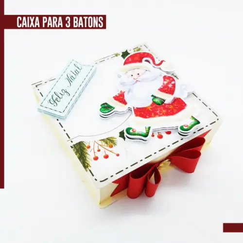 Arquivo Corte Caixa 3 Chocolate Natal