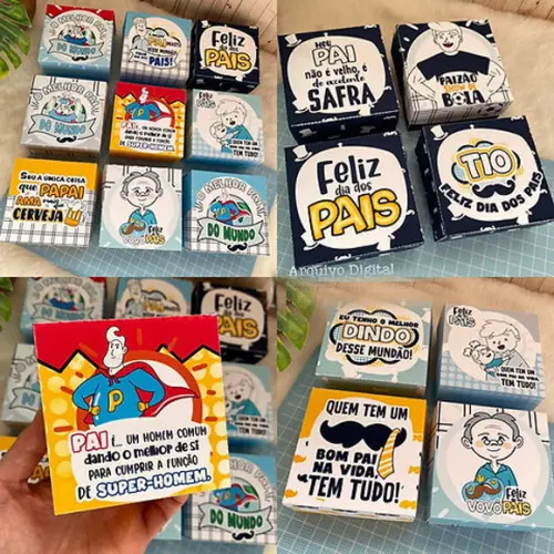 Arquivo Corte Caixa 4 Doce Dia Dos Pais