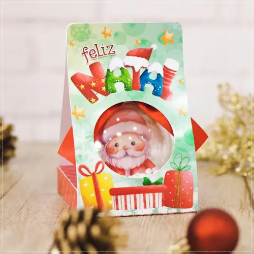 Arquivo Corte Caixa Bola Natal