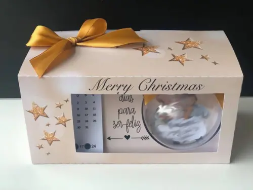 ARQUIVO CORTE CAIXA CALENDÁRIO NATAL