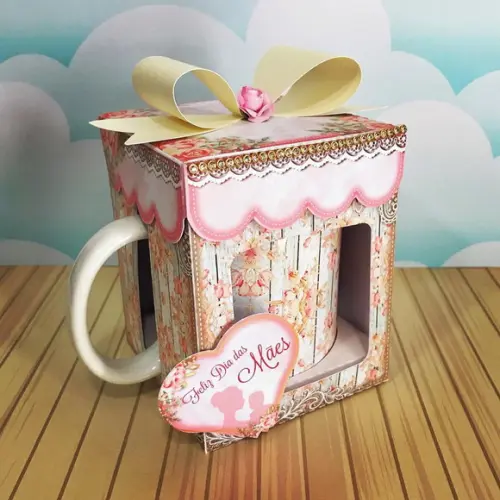 ARQUIVO CORTE CAIXA CANECA DIA DAS MÃES