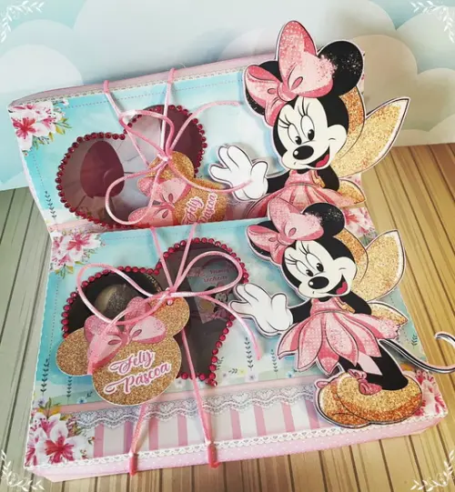 Arquivo Corte Caixa Confeiteiro Minnie
