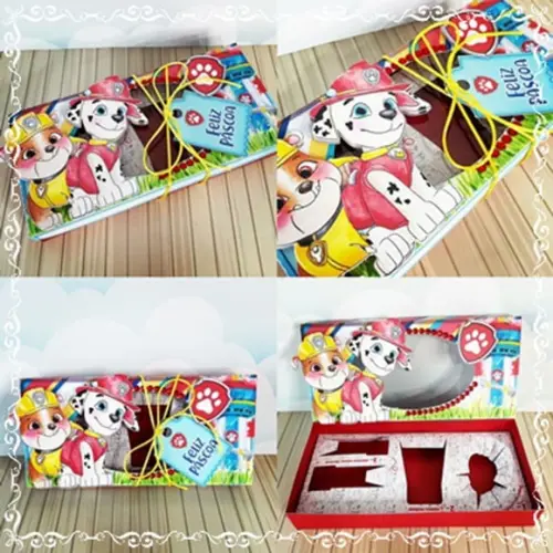 Arquivo Corte Caixa Confeiteiro Patrulha Canina