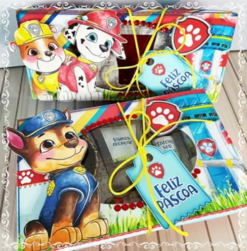 Arquivo Corte Caixa Confeiteiro Patrulha Canina