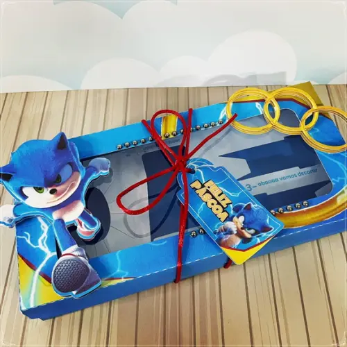 Arquivo Corte Caixa Confeiteiro Sonic