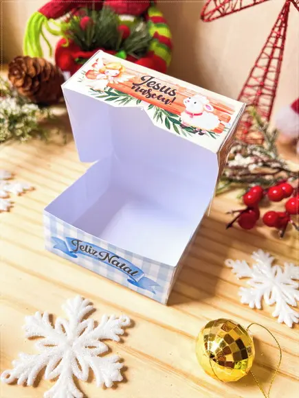 Arquivo Corte Caixa Doce Natal