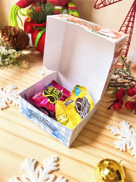 Arquivo Corte Caixa Doce Natal