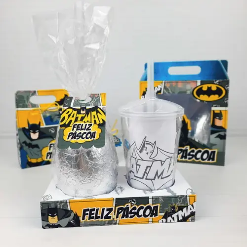 ARQUIVO CORTE CAIXA OVO KIT PINTURA BATMAN