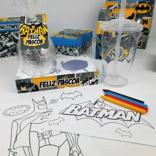 ARQUIVO CORTE CAIXA OVO KIT PINTURA BATMAN