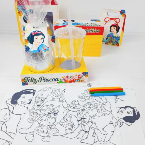 ARQUIVO CORTE CAIXA OVO KIT PINTURA BRANCA DE NEVE