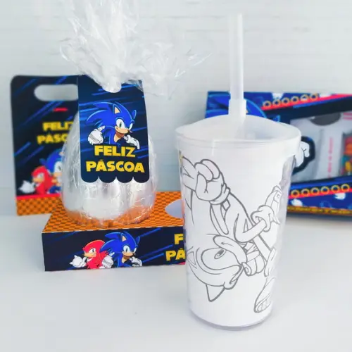 ARQUIVO CORTE CAIXA OVO KIT PINTURA SONIC