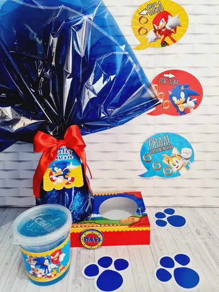 ARQUIVO CORTE CAIXA OVO KIT SLIME SONIC
