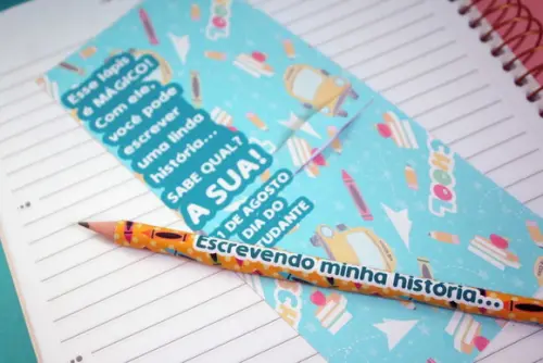 Arquivo Corte Cartão Lápis Dia do Estudante