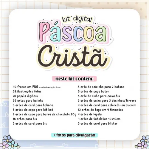 Arquivo Corte Kit Páscoa