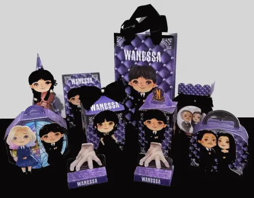 Arquivo Corte Kit Wandinha Adams