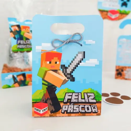 ARQUIVO CORTE SACOLINHA MINECRAFT