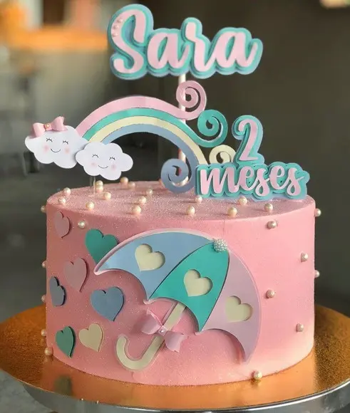 Arquivo Corte Topo de Bolo Chuva de Amor