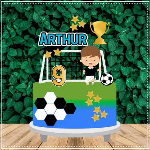 Arquivo Corte Topo de Bolo Futebol