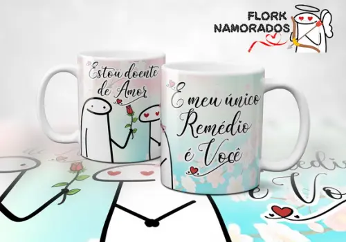 Arquivo Digital 30 Arte Caneca Dia dos Namorados