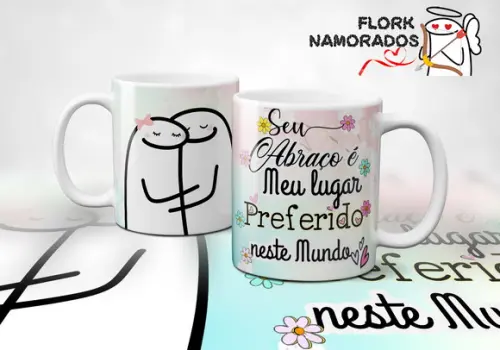 Arquivo Digital 30 Arte Caneca Dia dos Namorados