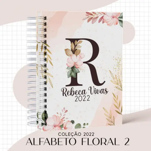 Arquivo Digital Agenda Floral Rosa 2022