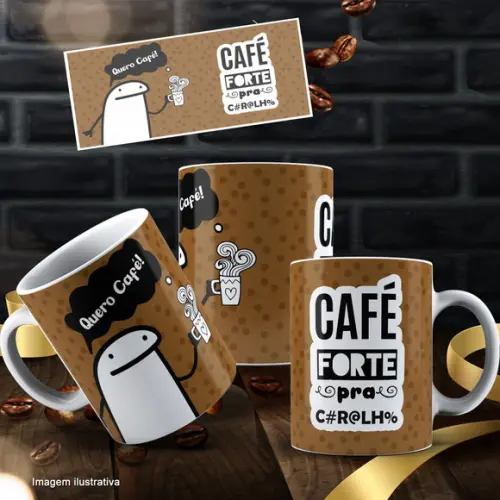 Arquivo Digital Arte Caneca Café