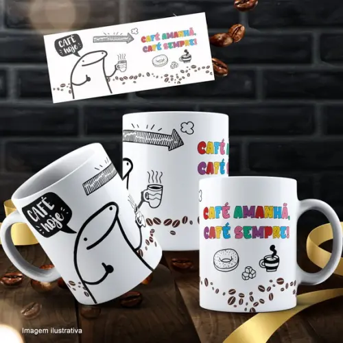 Arquivo Digital Arte Caneca Café