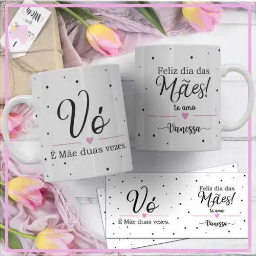 Arquivo Digital Arte Caneca Dia das Mães