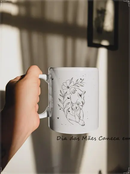 Arquivo Digital Arte Caneca Dia das Mães